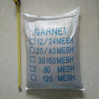 CNC waterjet cutting Abrasive medium Almandine rock washed Garnet sand mesh 80 HS code 25132000