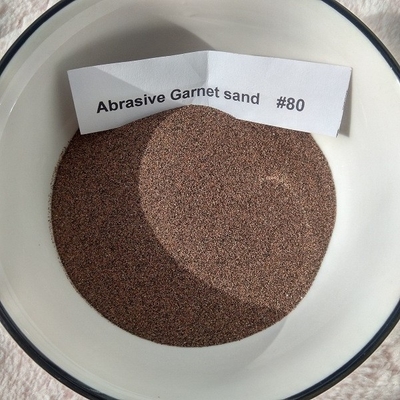 CNC waterjet cutting Abrasive medium Almandine rock washed Garnet sand mesh 80 HS code 25132000