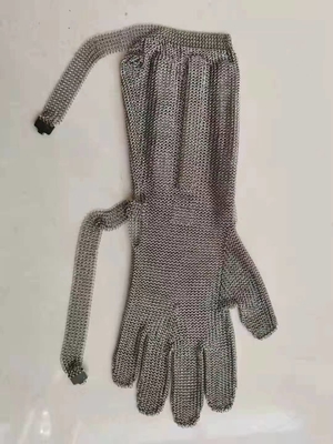 Long sleeve Stainless steel CUT RESISTANT  GLOVES ring mesh chain mail mesh auti-cutting safety gloves S M L XL XXL
